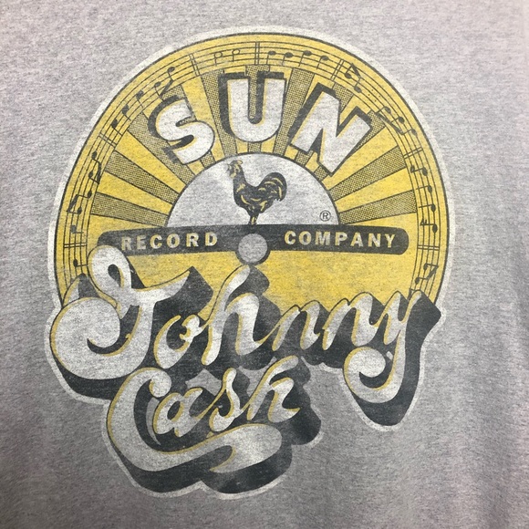 JOHNNY CASH SUN RECORD Graphic Tee | Gray | 2XL - Picture 2 of 5